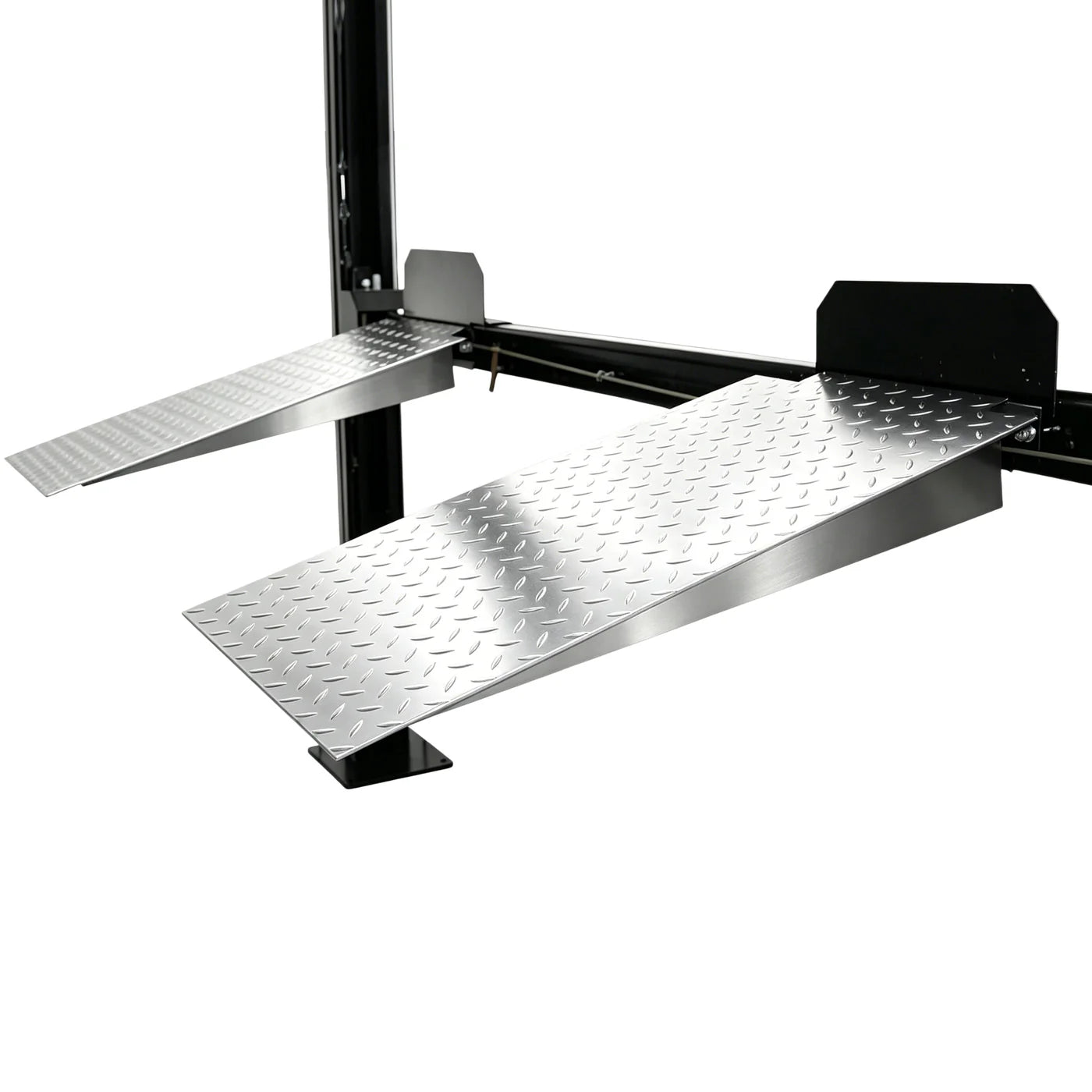 APlusLift 8000LB 4-Post Portable Parking Storage Service Car Lift with Aluminum Ramps - HW-8S or HW-8SXLT