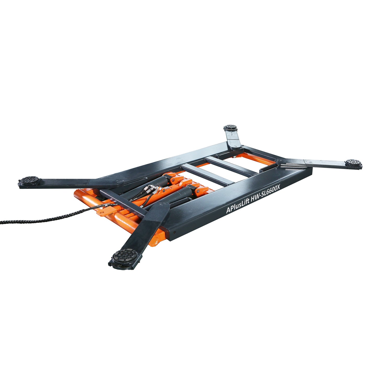 APlusLift 6600LB Portable Mid-Rise Scissor Lift HW-SL6600X - Side View